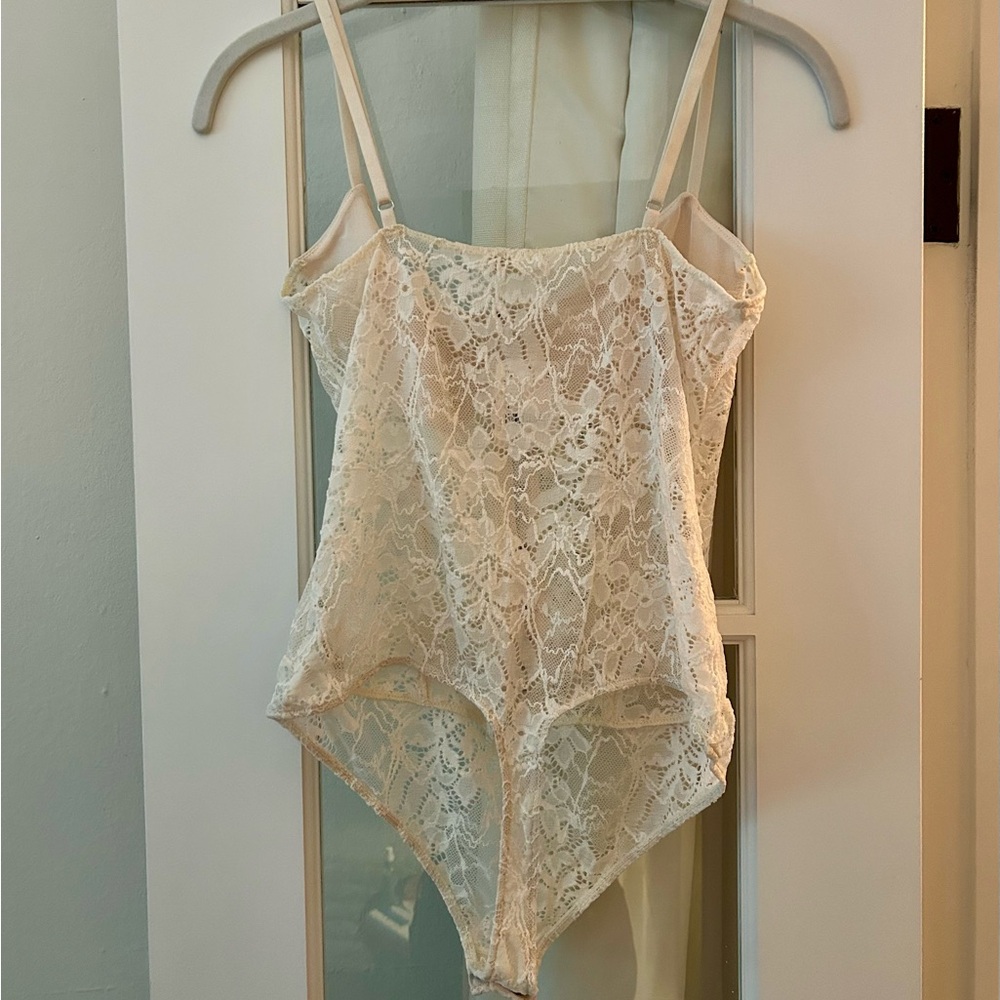 Free People Night Rhythm Lace Bodysuit Size S - Picture 9 of 11